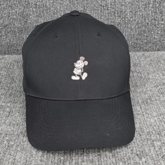 Disney Parks Hat Cap Mens Nike Strap Back Medium Large Black Mickey Dri Fit Golf - Picture 5 of 11